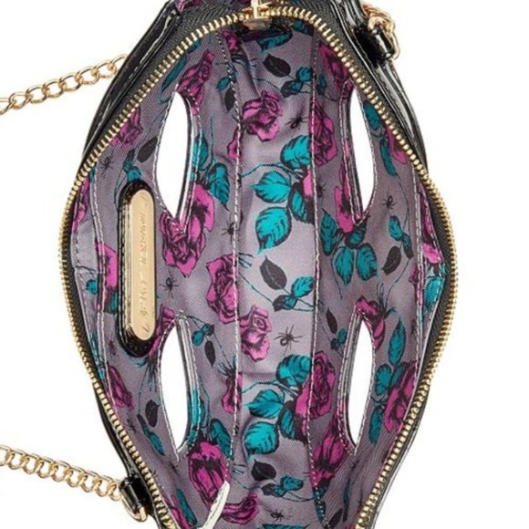 Betsey Johnson Masquerade Mask Crossbody - Picture 2 of 5